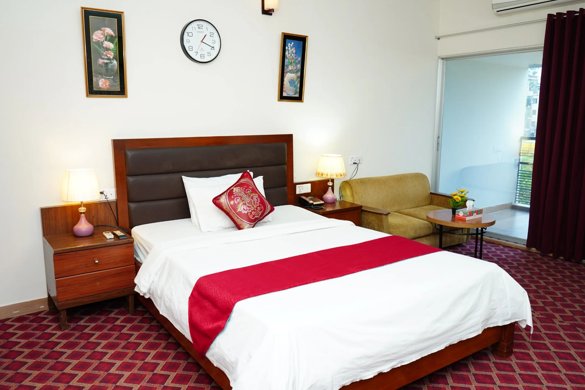 Comfortable guest room from the Garden Residents supplied photographs